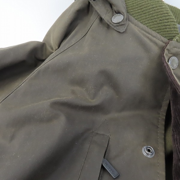 実際に弊社で買取させて頂いたBarbour×Engineered Garments/バブアー×エンジニアードガーメンツ Ground ワックスジャケット MWX1594OL71/Mの画像 5枚目