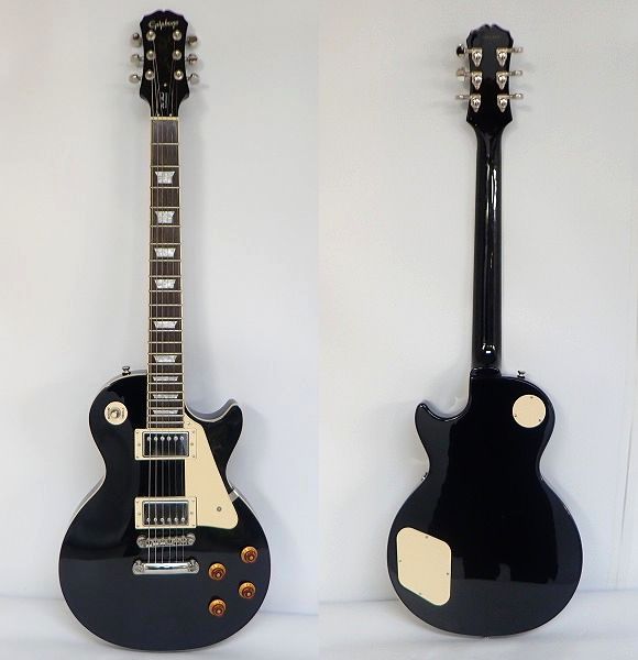 実際に弊社で買取させて頂いた★Epiphone/エピフォン Les Paul Standard/レスポールスタンダード Ebony ギグケース付の画像 1枚目