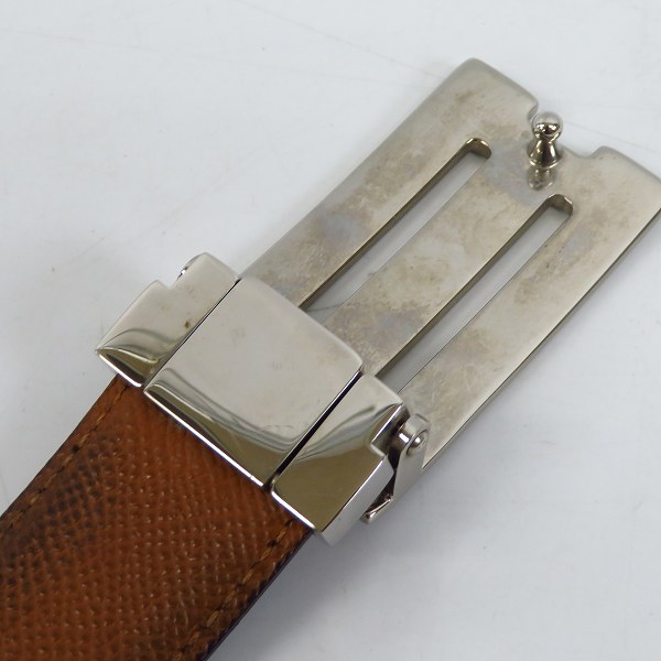 実際に弊社で買取させて頂いたBVLGARI/ブルガリ ロゴレザーベルト ブラックの画像 2枚目