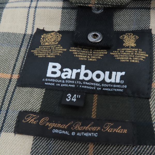 実際に弊社で買取させて頂いたBarbour/バブアー SL BEAUFORT JACKET/ビューフォートジャケット 1702258/AW17LSM/34の画像 3枚目