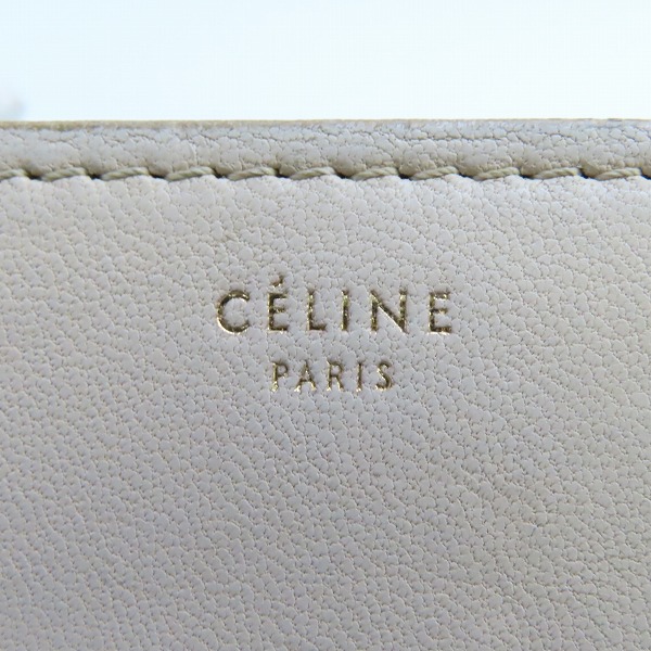 実際に弊社で買取させて頂いたCELINE/セリーヌ ラウンドジップウォレット/財布 バイカラーの画像 7枚目
