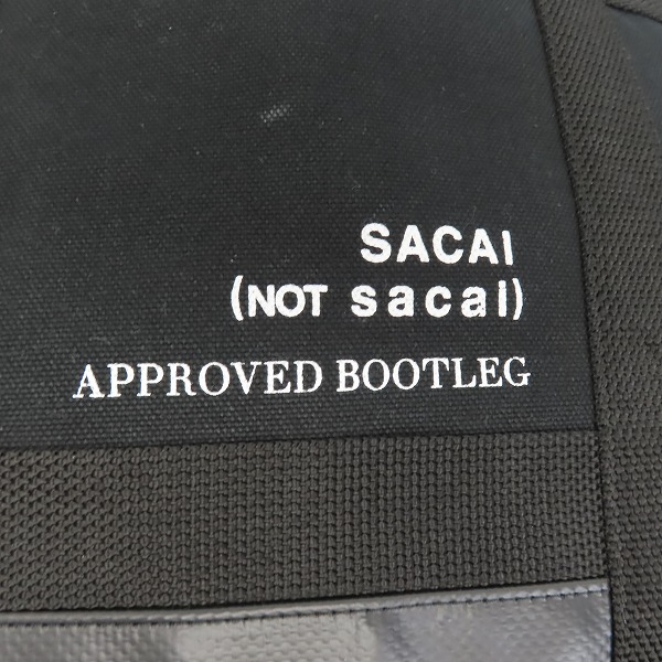 実際に弊社で買取させて頂いたsacai × Fragment Design/サカイ×フラグメント キャンバス×PVC トートバッグの画像 3枚目