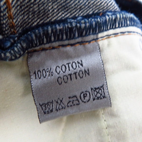 実際に弊社で買取させて頂いたDior HOMME/ディオールオム ストレート インディゴデニムパンツ/27の画像 4枚目