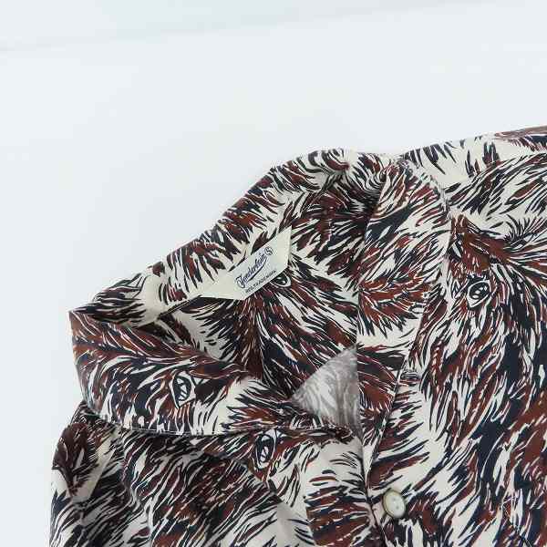 実際に弊社で買取させて頂いたTENDERLOIN/テンダーロイン T-RAYON SHT WOLF ウルフ柄 レーヨンシャツ/Sの画像 5枚目