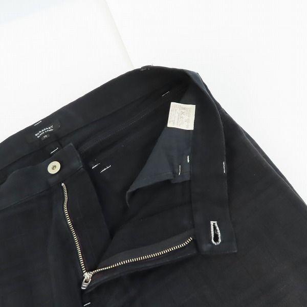 実際に弊社で買取させて頂いたBURBERRY/バーバリーブラックレーベル シャドーチェック フラップノバチェック ブラックデニム BMS08-905-09/79の画像 6枚目