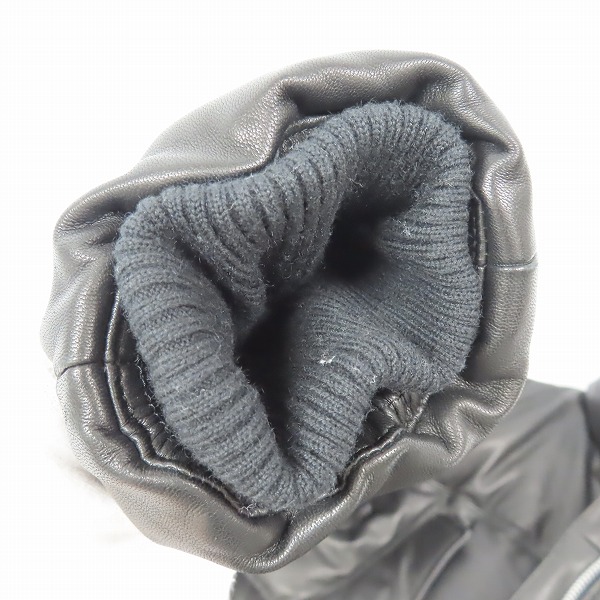 実際に弊社で買取させて頂いたTHE CRIMIE/クライミー SHEEP LEATHER DOWN JACKET/羊革 レザー ダウン ジャケット CR1-02L5-JK43/Sの画像 4枚目