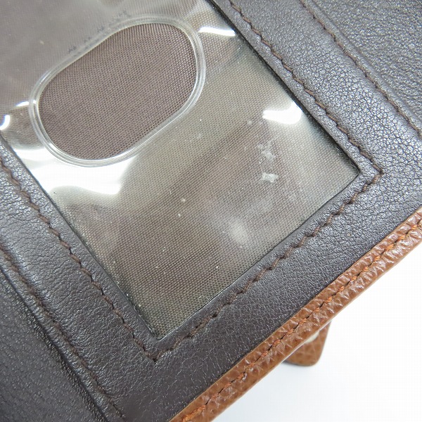 実際に弊社で買取させて頂いたLOEWE/ロエベ 三つ折り レザー コンパクト ウォレット/財布の画像 6枚目