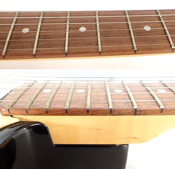 実際に弊社で買取させて頂いた★【ジャンク】BUSKER'S/バスカーズ テレキャスターType ブラック エレキギター ソフトケース付の画像 3枚目