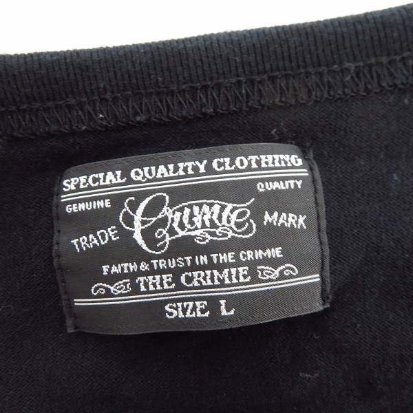 実際に弊社で買取させて頂いたCRIMIE/クライミー プリント Vネック 半袖 Tシャツ/カットソー Lの画像 2枚目