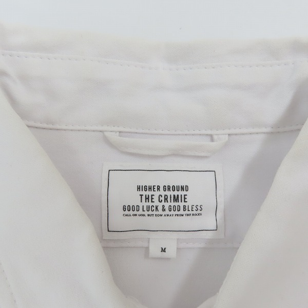 実際に弊社で買取させて頂いたTHE CRIMIE/クライミー 袖ワッペン 長袖ボタンシャツ/Mの画像 2枚目