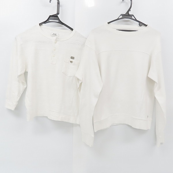 実際に弊社で買取させて頂いたTHE CRIMIE/クライミー 長袖Tシャツ/カットソー ホワイト/M 2点セット