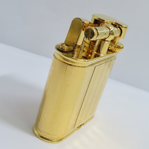 実際に弊社で買取させて頂いたdunhill/ダンヒル ユニーク オイルライター ゴールドの画像 2枚目