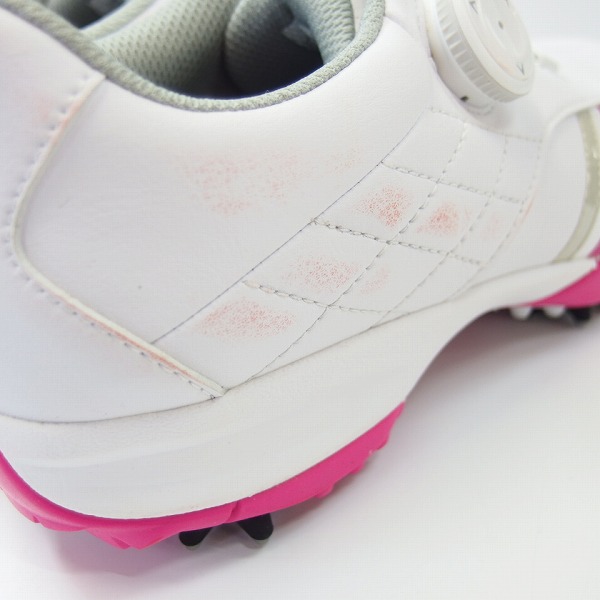 実際に弊社で買取させて頂いたCallaway/キャロウェイ urban LS 17AM ゴルフシューズ ホワイト×ピンク 906102/23.5cmの画像 3枚目