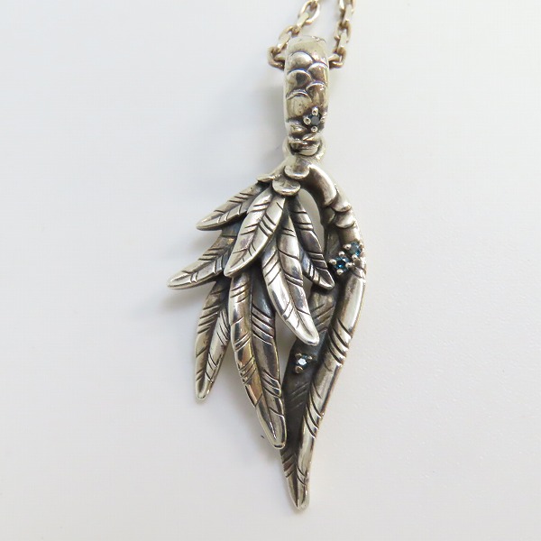 実際に弊社で買取させて頂いた【ギャラ付】Bloody Mary/ブラッディマリー Ice アイス ペンダント - 青鳥 w/ブルーダイヤモンドの画像 1枚目