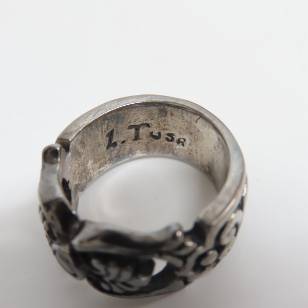 実際に弊社で買取させて頂いた【ギャラ付】LEATHERS & TREASURES/レザーズアンドトレジャーズ スクロールケルティックヴァインリング 13号の画像 5枚目