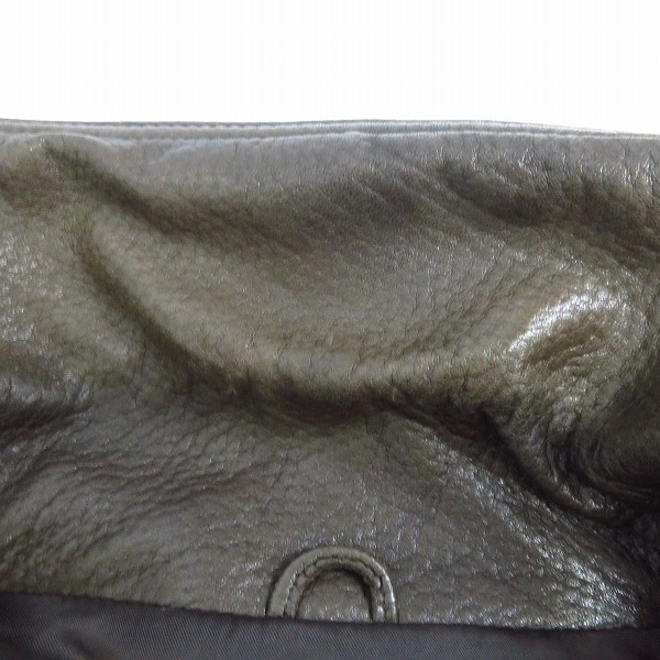 実際に弊社で買取させて頂いたPaul Smith LONDON/ポールスミスロンドン 羊革 レザー トレンチコート/Lの画像 5枚目