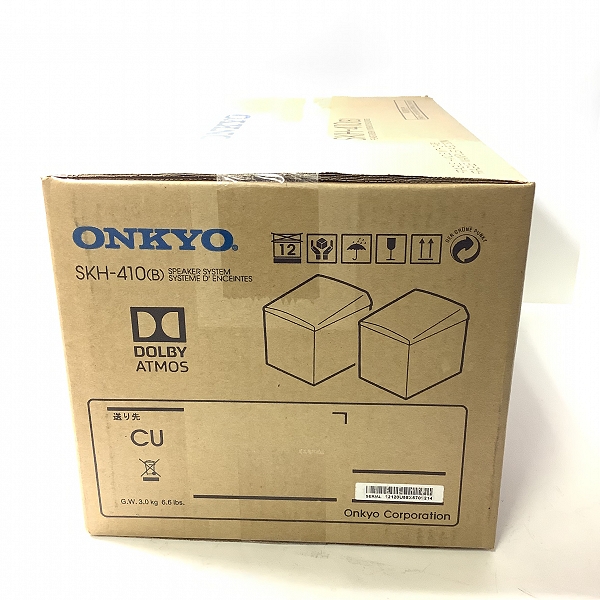 実際に弊社で買取させて頂いた【未開封】 ONKYO/オンキョー SKH-410(B) Dolby Atmos イネーブルドスピーカーの画像 1枚目
