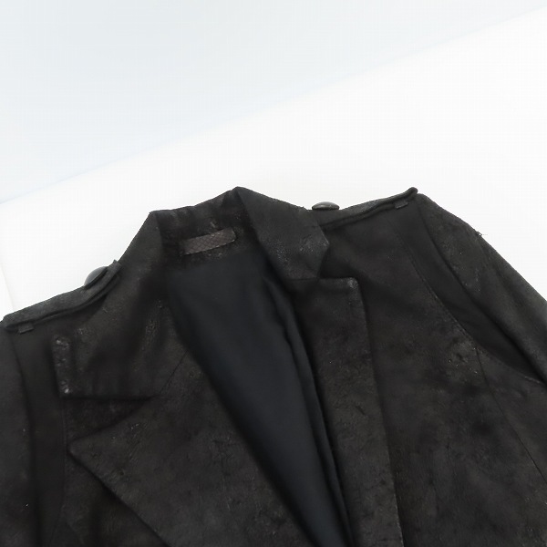 実際に弊社で買取させて頂いたIF SIX WAS NINE/イフシックスワズナイン ROCKTOROTTER-2/CT レザー ロングコート 1の画像 4枚目