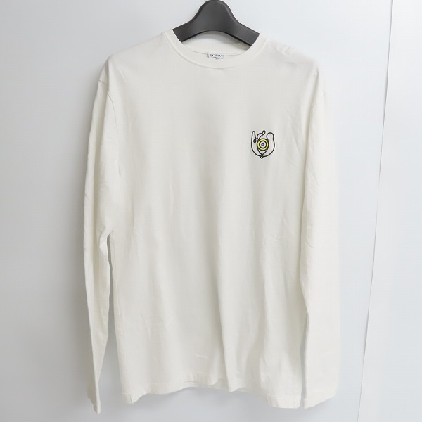 実際に弊社で買取させて頂いたLOEWE/ロエベ 21SS ロゴ刺繍 ギャングボックス プリントTシャツ H664Y22J11/XS