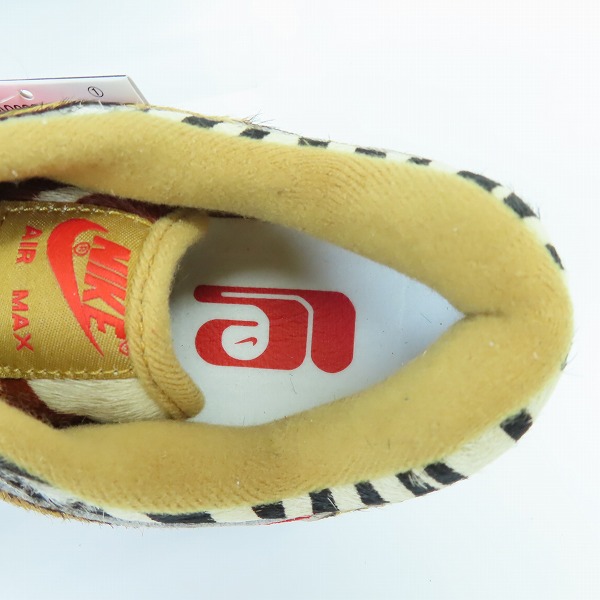 実際に弊社で買取させて頂いた【未使用】NIKE/ナイキ×ATMOS/アトモス AIR MAX 1/エアマックス1 DLX ANIMAL PACK 2.0 AQ0928-700/25の画像 4枚目