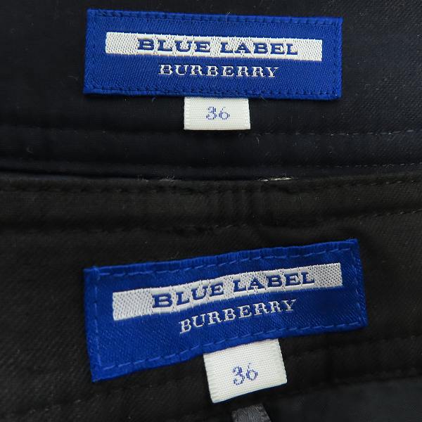 実際に弊社で買取させて頂いたBURBERRY BLUE LABEL/バーバリーブルーレーベル チェック ハーフパンツ/ショーツ 36/2点セットの画像 2枚目
