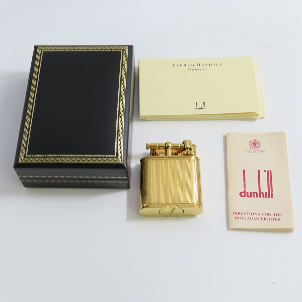 実際に弊社で買取させて頂いたdunhill/ダンヒル ユニーク オイルライター ゴールドの画像 6枚目