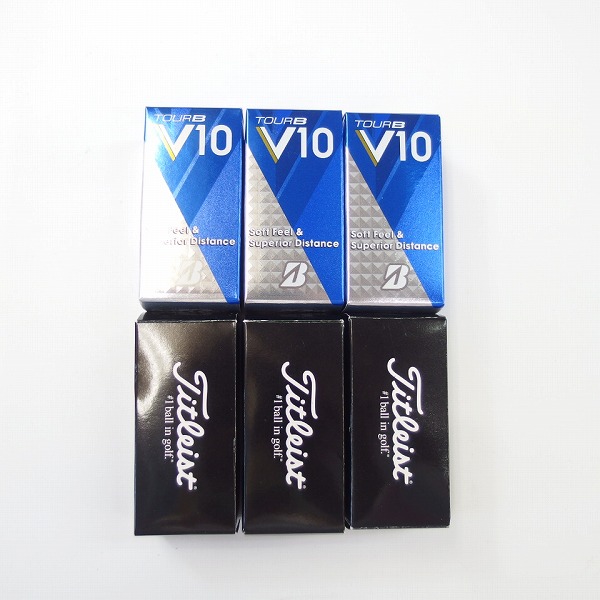 実際に弊社で買取させて頂いた【未使用/オウンネーム入含】Titleist プレステージ/BRIDGESTONE TOUR B V10 ゴルフボール 1ダース
