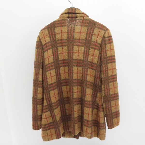 実際に弊社で買取させて頂いたCELINE/セリーヌ チェック柄 モヘア混 ジャケット 40の画像 1枚目