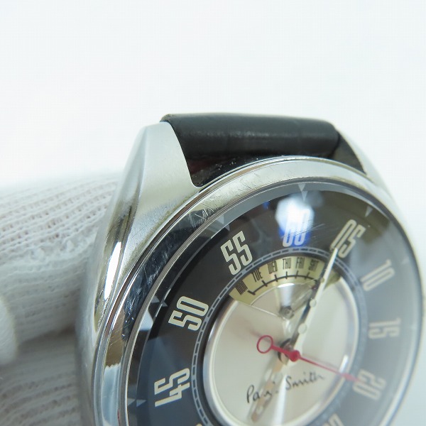実際に弊社で買取させて頂いたPaul Smith/ポールスミス ビッグデイト クオーツ腕時計 YA50-S061059 の画像 7枚目