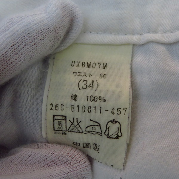 実際に弊社で買取させて頂いたBEAMS×Dickies/ビームス×ディッキーズ チェック柄パッチワーク ハーフパンツ/ショートパンツ/34の画像 5枚目