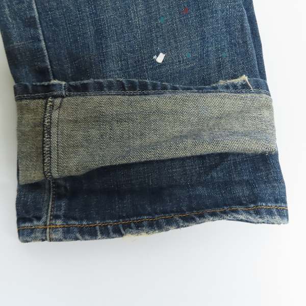実際に弊社で買取させて頂いたARMANI JEANS/アルマーニジーンズ ペイント デニムパンツ/31の画像 7枚目