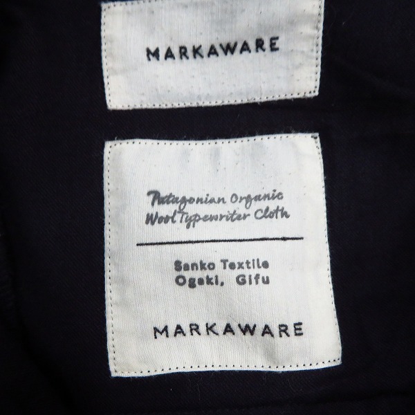 実際に弊社で買取させて頂いたMARKAWARE/マーカウェア 41KHAKI WIDE ワイド トラウザーズ A20C-04PT01C/3の画像 2枚目