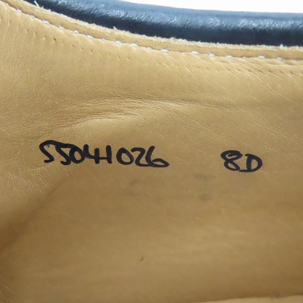 実際に弊社で買取させて頂いたBLACK FLEECE BY BROOKS BROTHERS/ブラックフリース キャンバス 外羽根 ドレスシューズ 55041026/8Dの画像 5枚目