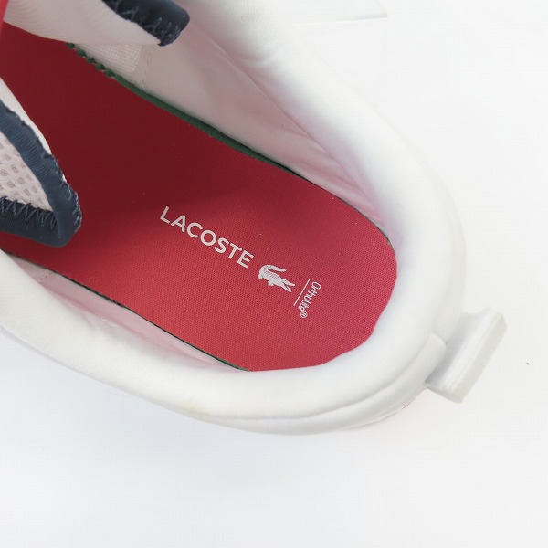 実際に弊社で買取させて頂いたLACOSTE/ラコステ court-drive スニーカー/US10の画像 4枚目