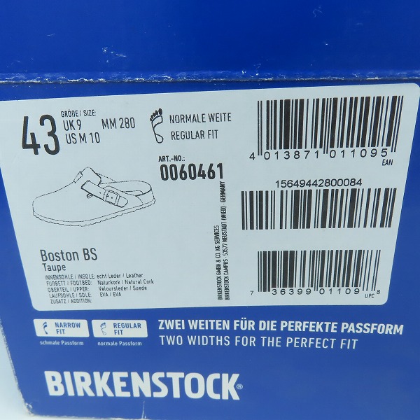 実際に弊社で買取させて頂いたBIRKENSTOCK/ビルケンシュトック BOSTON BS/ボストン スエード ファー スリッポン/サンダル 0060461/28の画像 8枚目