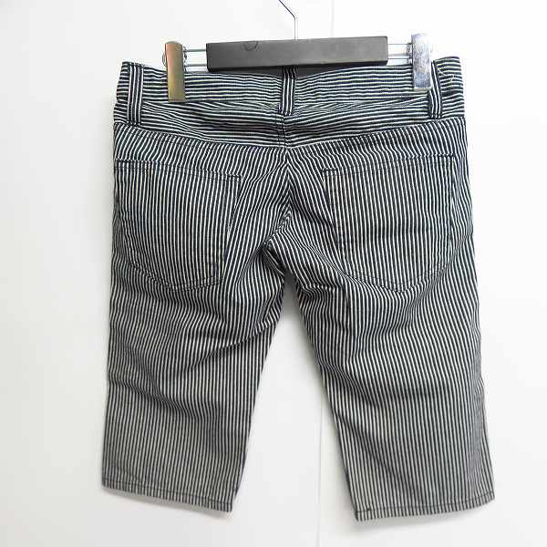 実際に弊社で買取させて頂いたHEAD PORTER PLUS/ヘッドポータープラス ストライプ柄 ハーフパンツ/Sの画像 1枚目