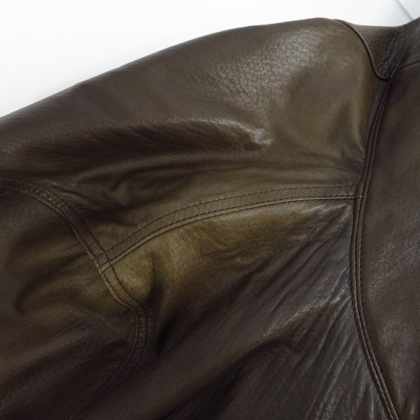 実際に弊社で買取させて頂いたPaul Smith LONDON/ポールスミスロンドン 羊革 レザー トレンチコート/Lの画像 6枚目