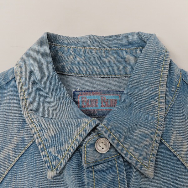 実際に弊社で買取させて頂いたBLUE BLUE/ブルーブルー ウエスタンデニムシャツ/1の画像 5枚目