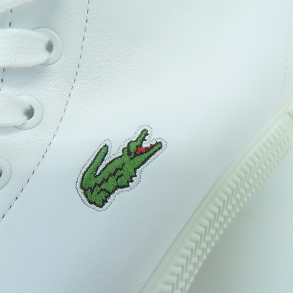 実際に弊社で買取させて頂いた【未使用】LACOSTE/ラコステ GRIPSHOT MID 0120 1 スニーカー CM00250/UK7.5の画像 7枚目
