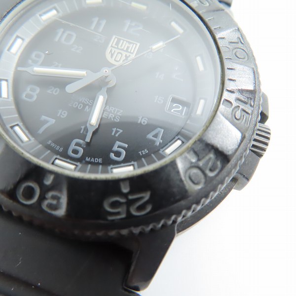 実際に弊社で買取させて頂いたLUMINOX/ルミノックス ネイビーシールズ 3000シリーズ 3001.BO クオーツ 腕時計の画像 4枚目