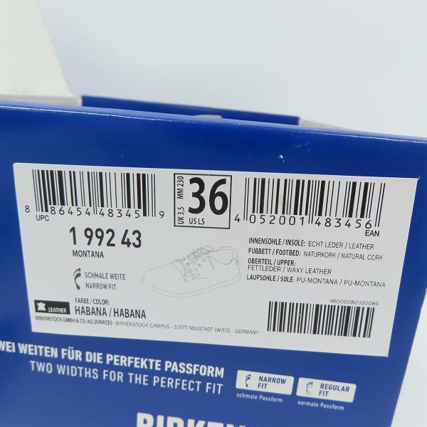 実際に弊社で買取させて頂いたBIRKENSTOCK/ビルケンシュトック MONTANA/モンタナ サンダル/シューズ 199243/23.0の画像 9枚目
