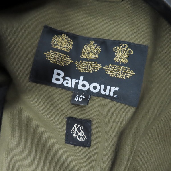 実際に弊社で買取させて頂いたBarbour×KAPTAIN SUNSHINE/バブアー × キャプテンサンシャイン 21SS Stand Collar Traveller コート 2002351/40の画像 2枚目