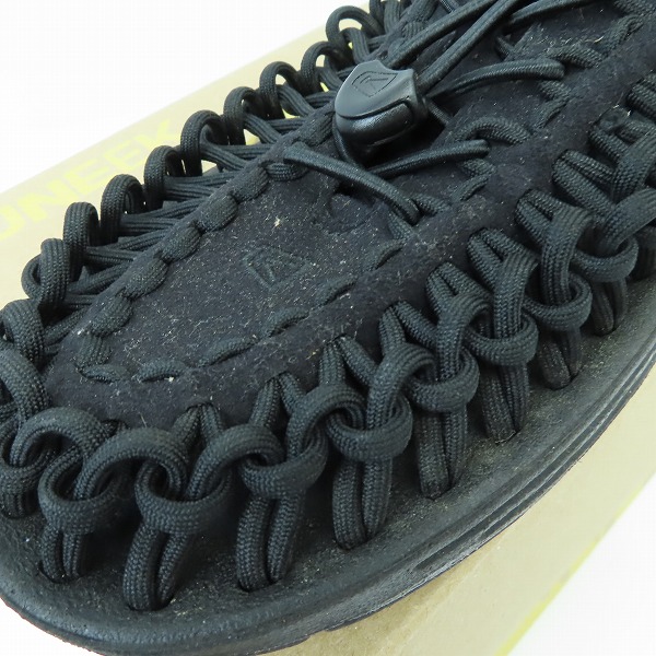 実際に弊社で買取させて頂いたKEEN/キーン UNEEK/ユニーク ハイブリッドサンダル ブラック 1014097/28の画像 7枚目