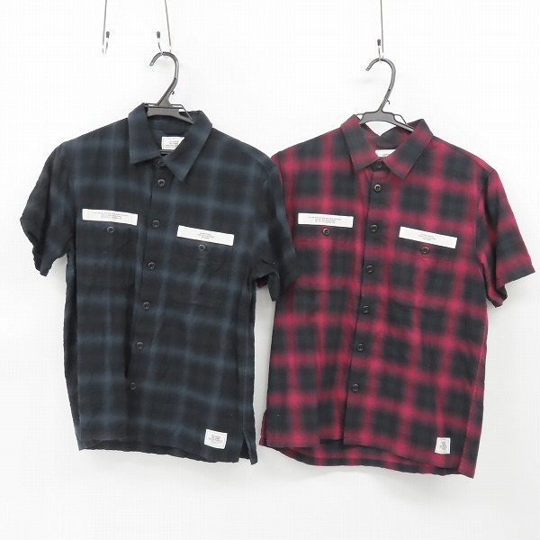 実際に弊社で買取させて頂いたTHE CRIMIE/クライミー 半袖 ボタンシャツ チェック柄 2点セット
