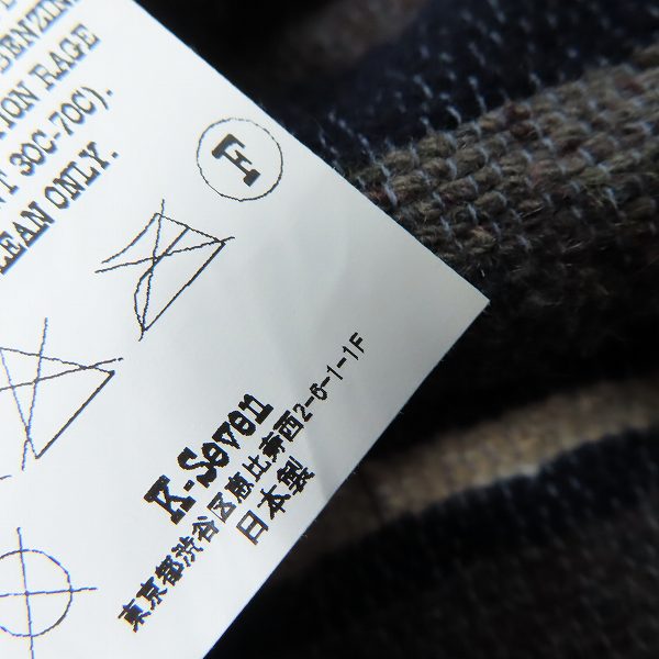 実際に弊社で買取させて頂いたTENDERLOIN/テンダーロイン 裏地ストライプ 中綿入りナイロンジャケット/Sの画像 4枚目