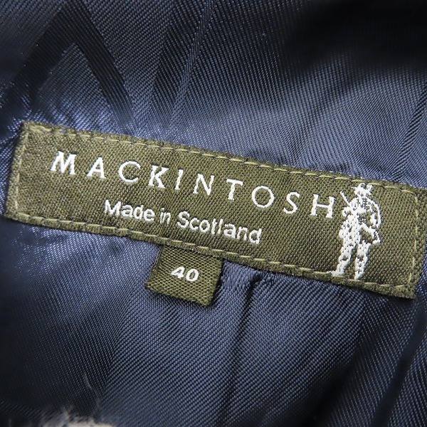 実際に弊社で買取させて頂いたMACKINTOSH/マッキントッシュ ストライプ スプリング コート/40の画像 2枚目
