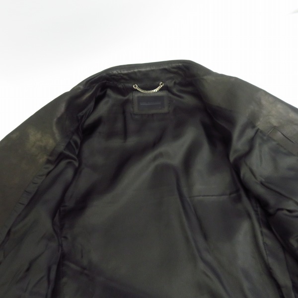 実際に弊社で買取させて頂いたDIESEL BLACK GOLD/ディーゼルブラックゴールド レザー ダブルライダース/48の画像 9枚目