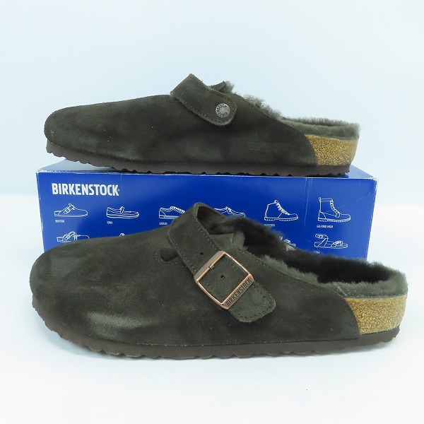 実際に弊社で買取させて頂いたBIRKENSTOCK/ビルケンシュトック BOSTON BS/ボストン スエード ファー スリッポン/サンダル 0060461/28の画像 3枚目
