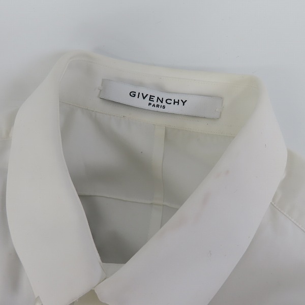 実際に弊社で買取させて頂いた【JPタグ】GIVENCHY/ジバンシィ パールボタンダウン テープデザイン 長袖シャツ 15J 6022 352/38の画像 6枚目