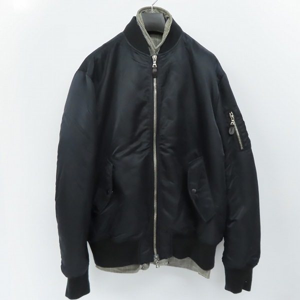 実際に弊社で買取させて頂いたuniform experiment/ユニフォームエクスペリメント 18AW REVERSIBLE MA-1 リバーシブル ブルゾン UE-189004/4